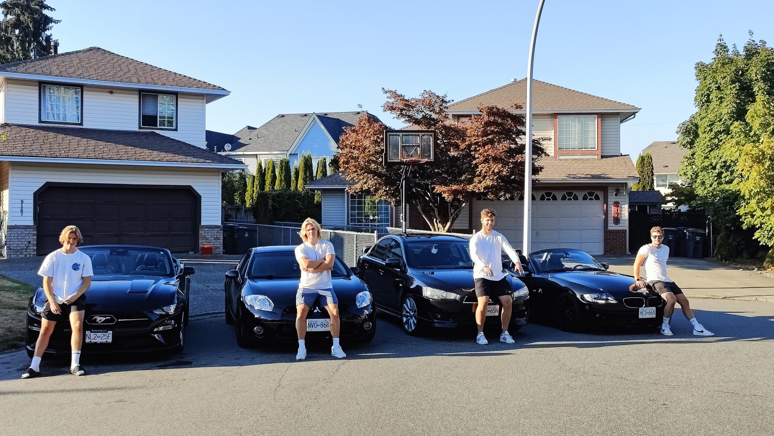 Me and my brothers with our cars